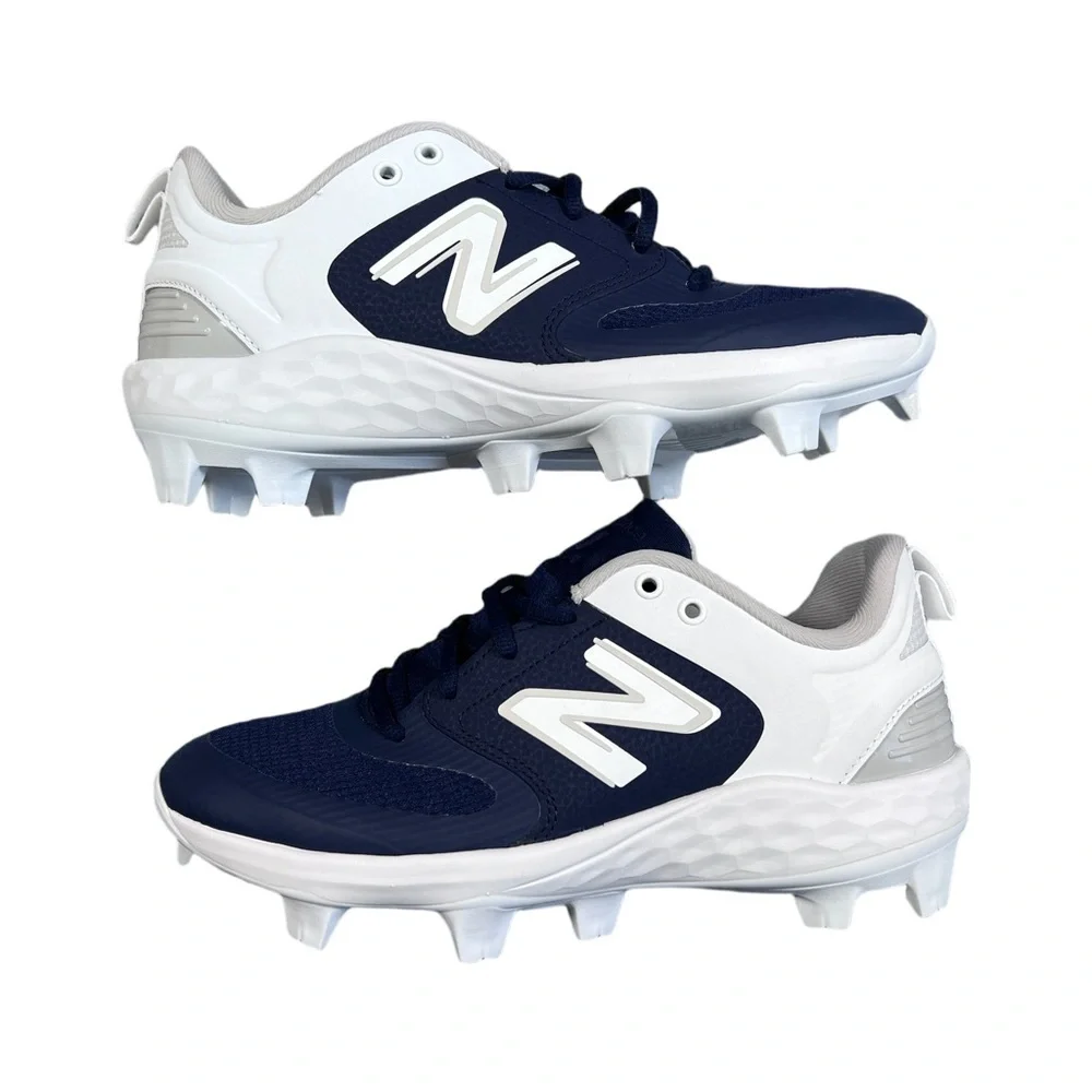 New Balance Fresh Foam Baseball/Softball Cleats Navy White NWOT W 9 / M 7.5 - Picture 6 of 10